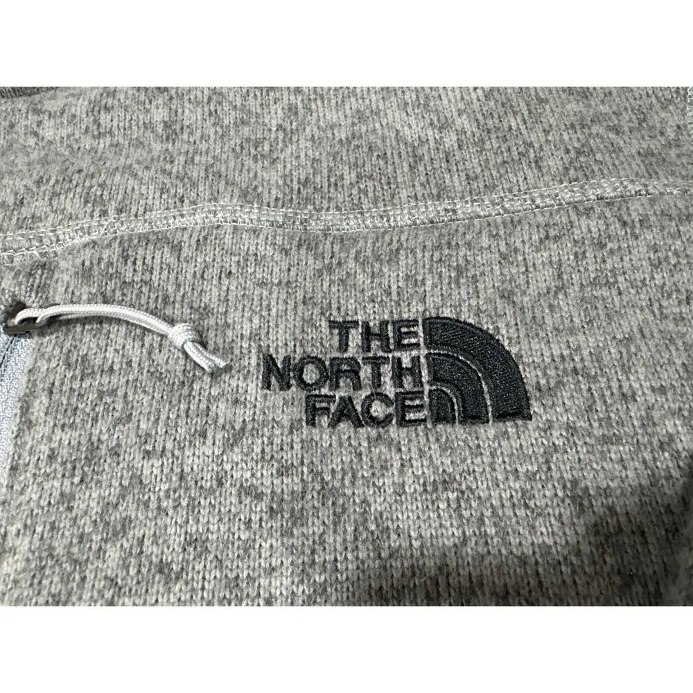 The North Face Men's Large Grey Heather Sweater Fleece Jacket outdoor gorpcore